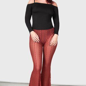 KILLSTAR NWT Franca Flares In Red Size M